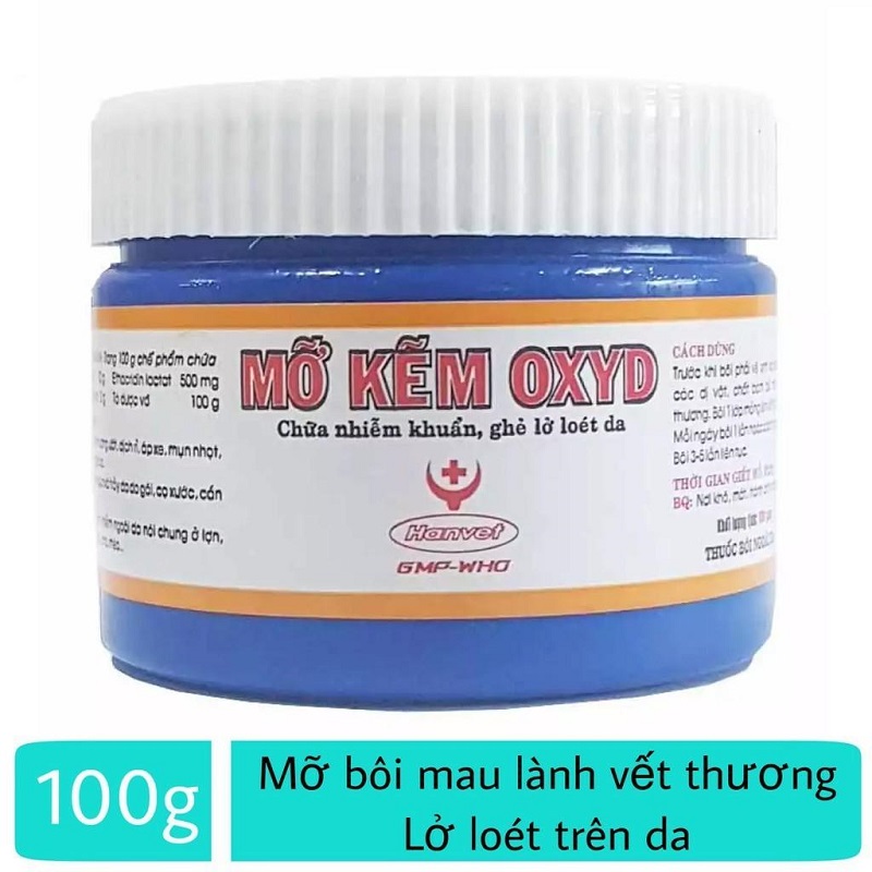 Thuốc trị ghẻ, nấm mỡ kẽm oxyd cho chó